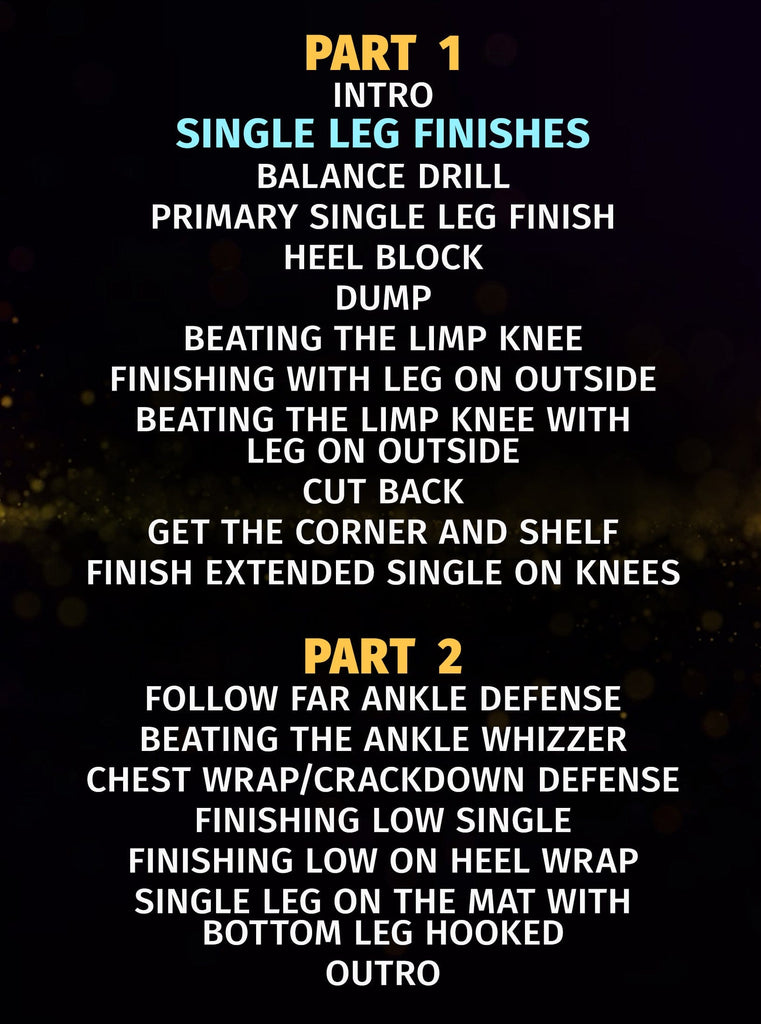 Championship Single Leg Finishes From Everywhere by Andrew Howe