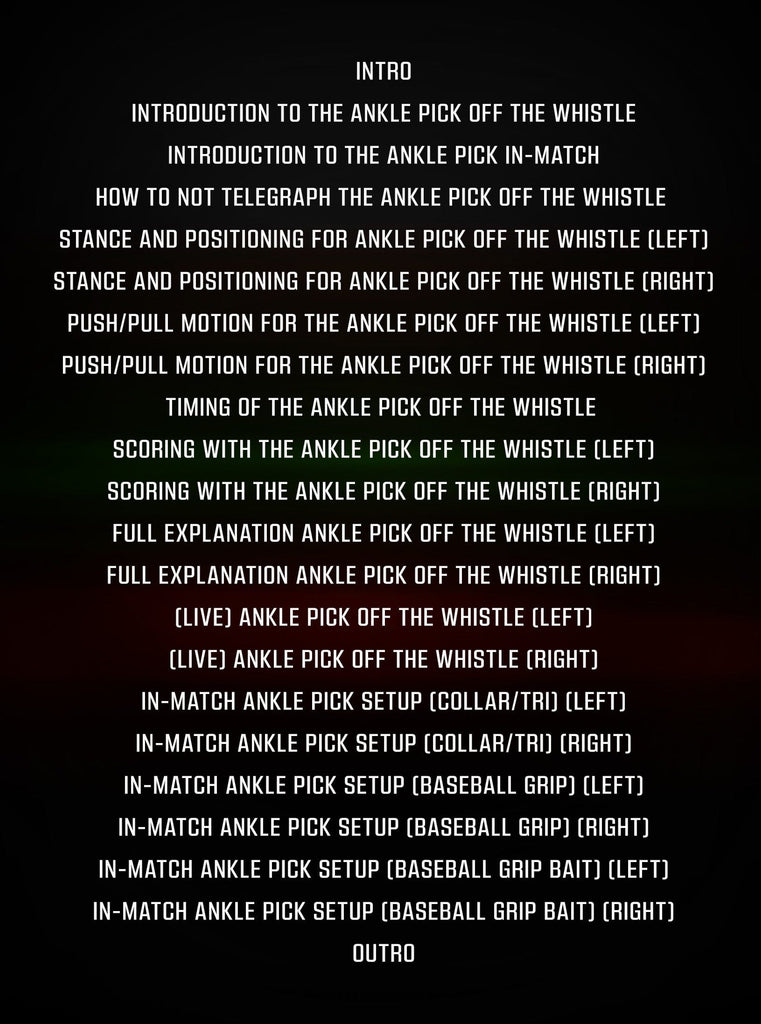 Ankle Pick Anthology by Keelon Jimison Fanatic Wrestling