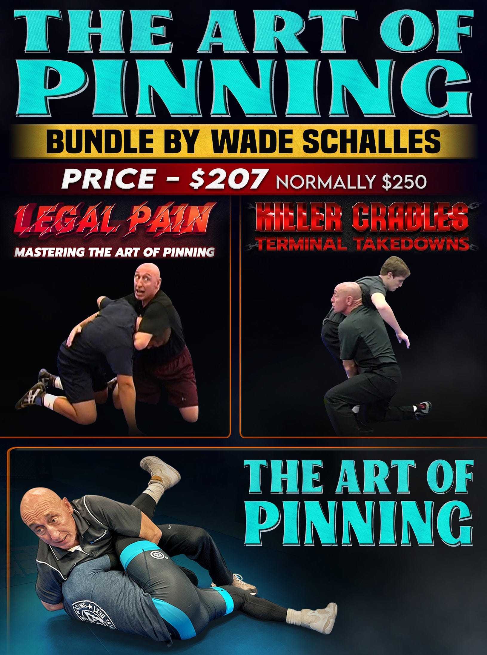 The Art of Pinning Bundle by Wade Schalles - Fanatic Wrestling