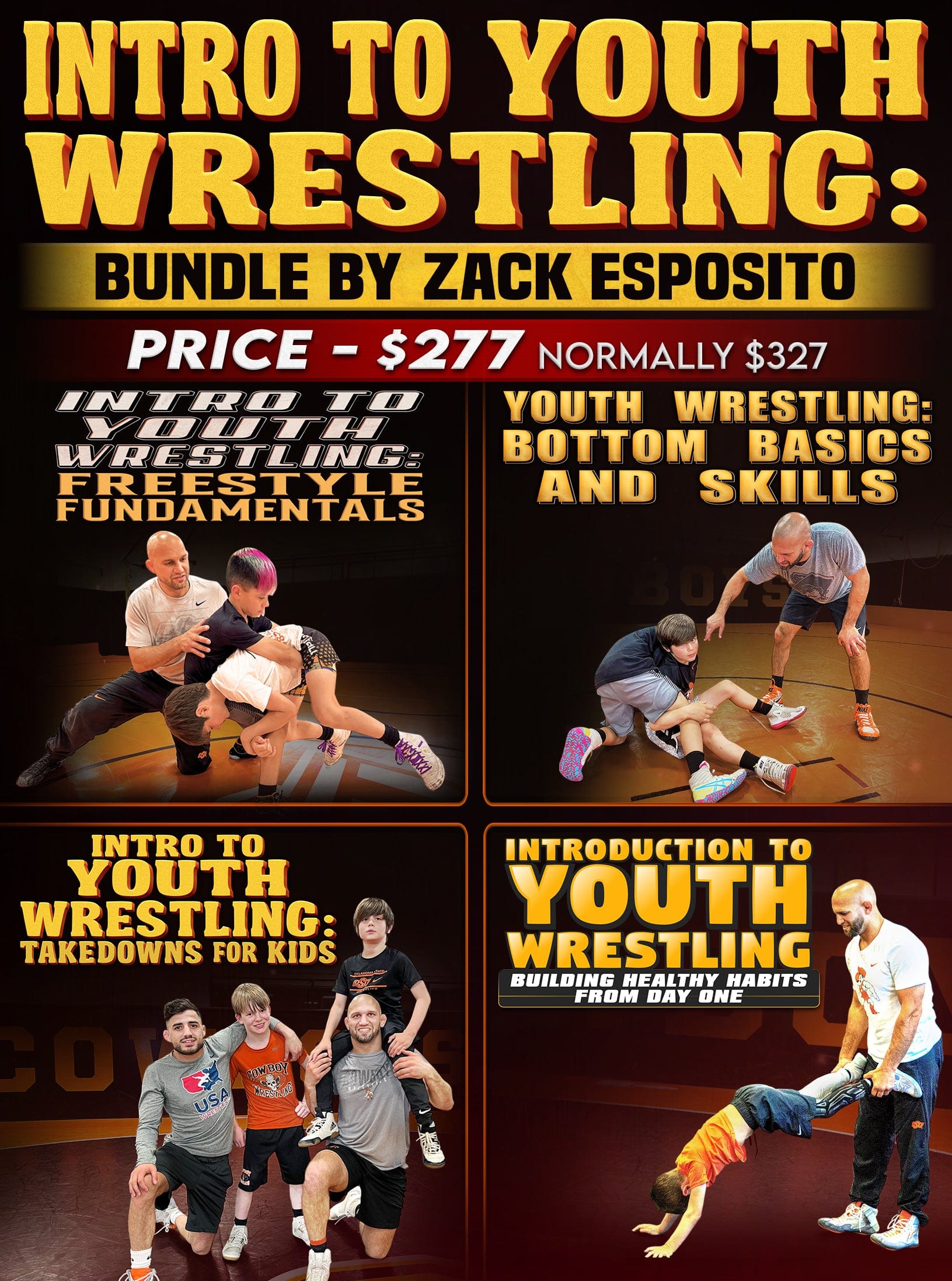 Complete Guide To Youth Wrestling Bundle by Zack Esposito - Fanatic Wrestling
